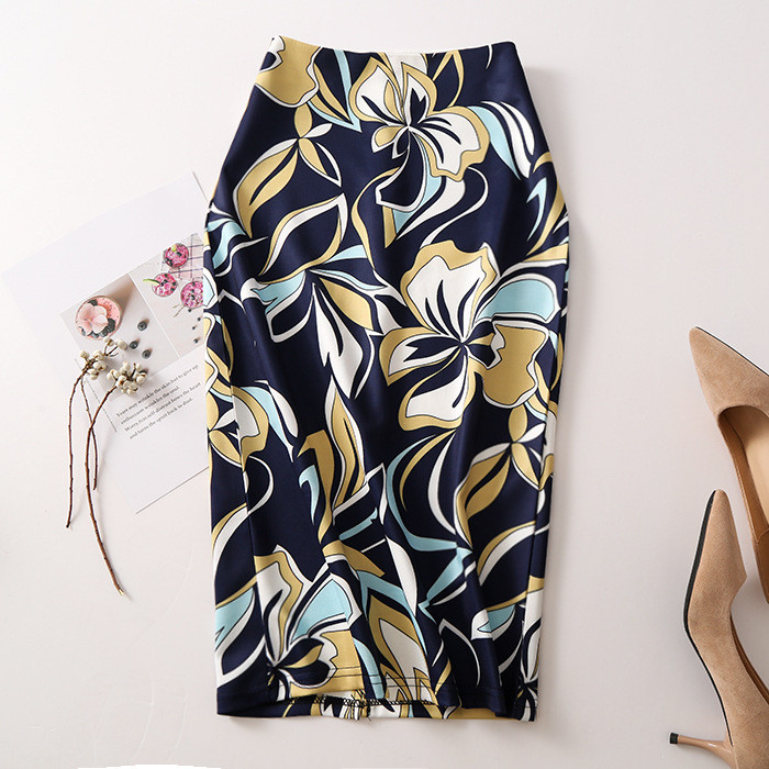 Fusta modelată cu imprimeu de flori de epocă pentru femei, slim, midi, sexy, elegantă, fustă creion, geantă, fustă cu bandaj la șold, fustă scurtă lolita.