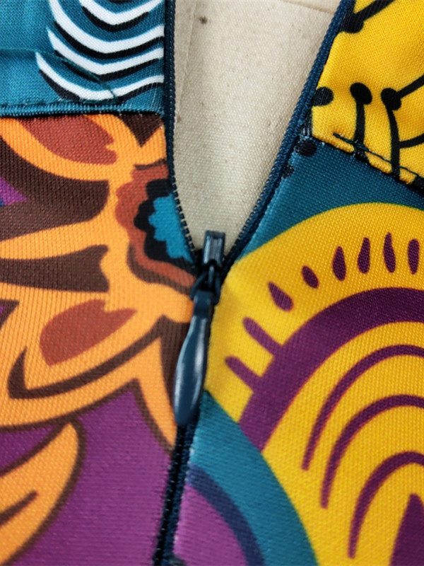 Γυναικεία καλοκαιρινή στάμπα φούστα Vintage Floral Αφρικανική Μόδα Φούντα Ψηλής Μέσης Αριστοκρατική Μοντέρνα Κομψή Retro Jupes Falads Drop Shipping