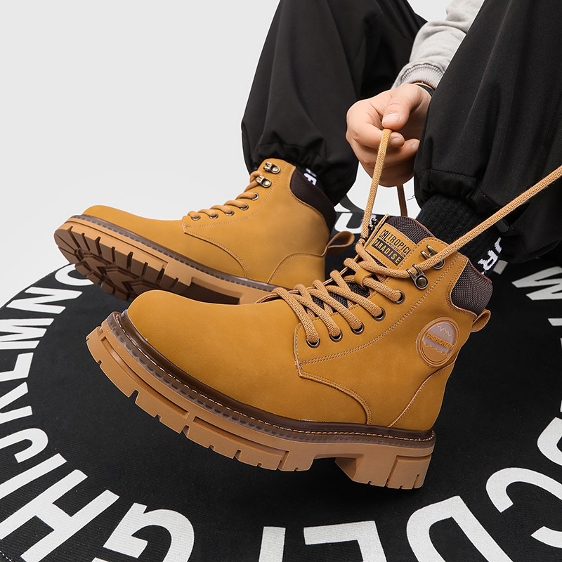 Pánske klasické retro motocyklové členkové topánky z kože, westernové kovbojské topánky, vysoko kvalitné chelsea topánky, protišmykové nositeľné topánky