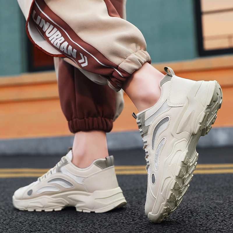 2023 Νέα Ανοιξιάτικα Ανδρικά Αθλητικά Παπούτσια με κορδόνια με κορδόνια, Αντιολισθητικά, άνετα αναπνεύσιμα και ταιριαστά, συνοπτικά ανδρικά παπούτσια