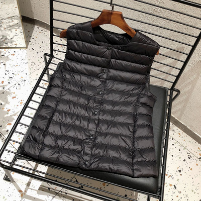 2023 Νέο γυναικείο αμάνικο μπουφάν άνοιξη Χειμώνας Γυναικείο 90% Λευκή πάπια πουπουλένια εξαιρετικά ελαφριά συσκευασία Ζεστό γιλέκο με επένδυση