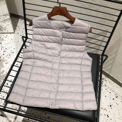 2023 Νέο γυναικείο αμάνικο μπουφάν άνοιξη Χειμώνας Γυναικείο 90% Λευκή πάπια πουπουλένια εξαιρετικά ελαφριά συσκευασία Ζεστό γιλέκο με επένδυση