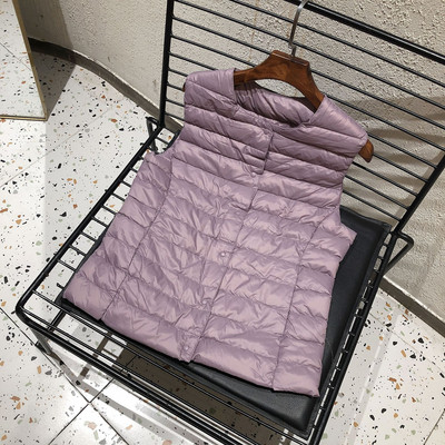 2023 Νέο γυναικείο αμάνικο μπουφάν άνοιξη Χειμώνας Γυναικείο 90% Λευκή πάπια πουπουλένια εξαιρετικά ελαφριά συσκευασία Ζεστό γιλέκο με επένδυση