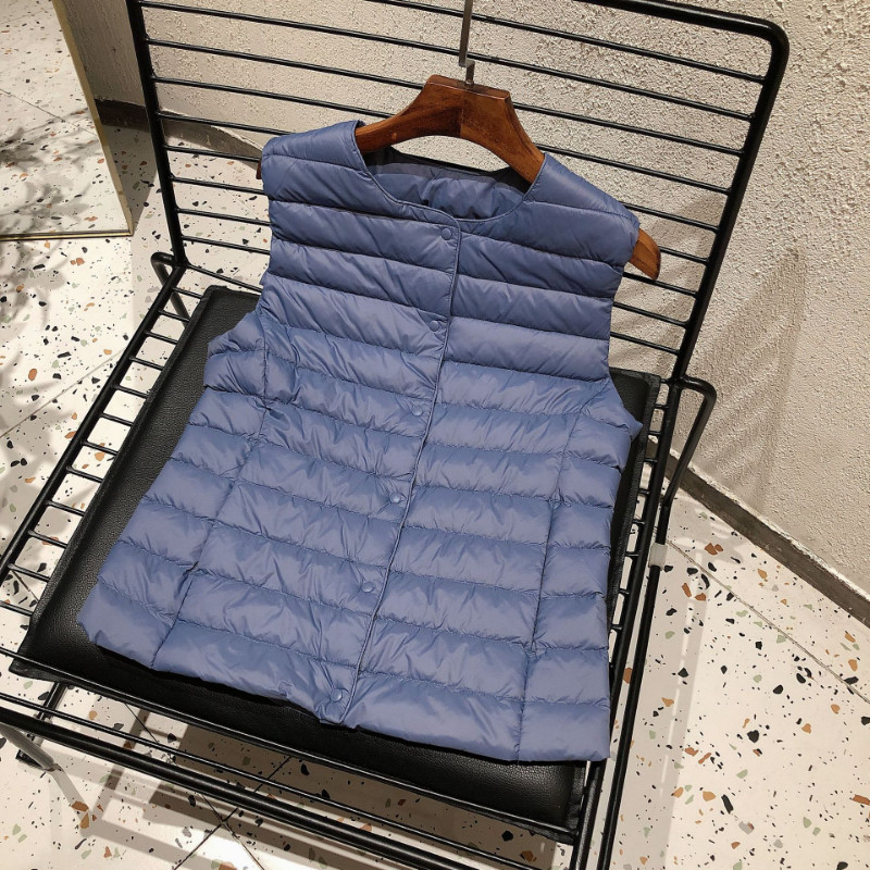 2023 Νέο γυναικείο αμάνικο μπουφάν άνοιξη Χειμώνας Γυναικείο 90% Λευκή πάπια πουπουλένια εξαιρετικά ελαφριά συσκευασία Ζεστό γιλέκο με επένδυση