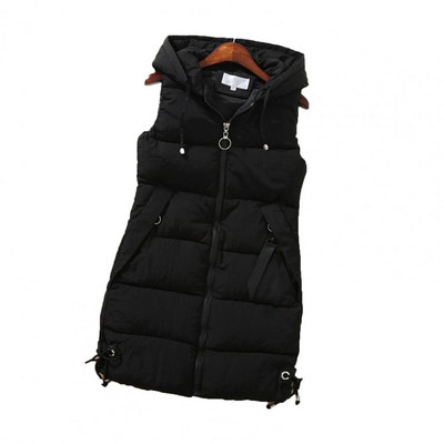 Δημοφιλές γυναικείο γιλέκο με φερμουάρ Streetwear Γιλέκο Ζεστό γιλέκο σε κορεατικό στυλ