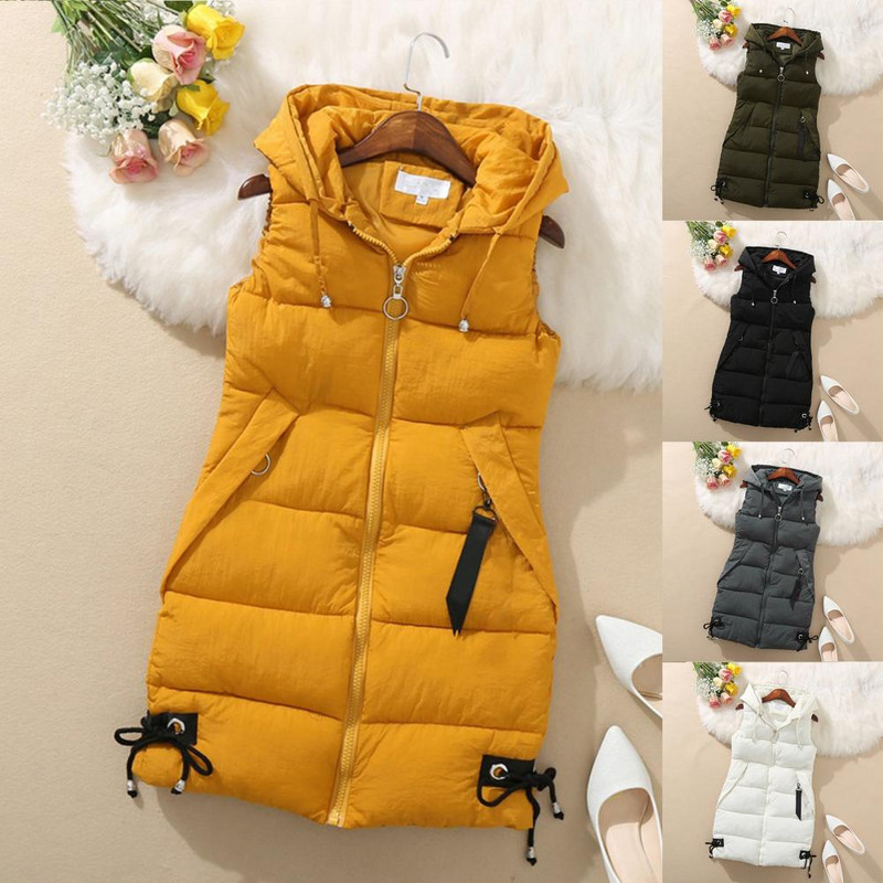 Δημοφιλές γυναικείο γιλέκο με φερμουάρ Streetwear Γιλέκο Ζεστό γιλέκο σε κορεατικό στυλ