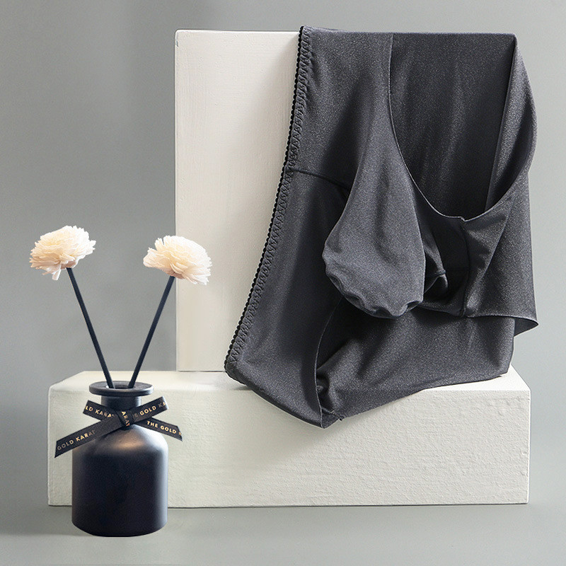 Ανδρικά εσώρουχα Ice Silk εσώρουχα Σισσυλί που στεγνώνουν γρήγορα cuecas χωρισμένα τρισδιάστατη ανασηκωμένη τσάντα συν μέγεθος calcinha ropa εσωτερικός άνδρας