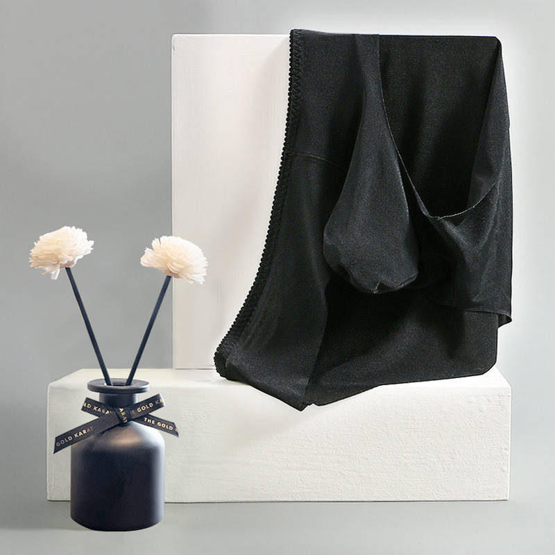 Ανδρικά εσώρουχα Ice Silk εσώρουχα Σισσυλί που στεγνώνουν γρήγορα cuecas χωρισμένα τρισδιάστατη ανασηκωμένη τσάντα συν μέγεθος calcinha ropa εσωτερικός άνδρας