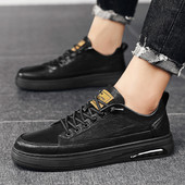 Ανοιξιάτικα 2023 Ανδρικά παπούτσια με στρογγυλά δάχτυλα με κορδόνια, Μόδα, αντιολισθητικά, άνετα, ρηχά ανδρικά παπούτσια για όλους τους αγώνες