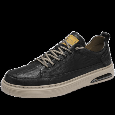 Ανοιξιάτικα 2023 Ανδρικά παπούτσια με στρογγυλά δάχτυλα με κορδόνια, Μόδα, αντιολισθητικά, άνετα, ρηχά ανδρικά παπούτσια για όλους τους αγώνες