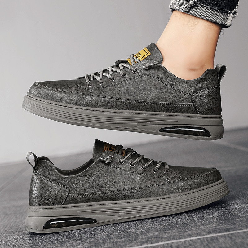 Ανοιξιάτικα 2023 Ανδρικά παπούτσια με στρογγυλά δάχτυλα με κορδόνια, Μόδα, αντιολισθητικά, άνετα, ρηχά ανδρικά παπούτσια για όλους τους αγώνες