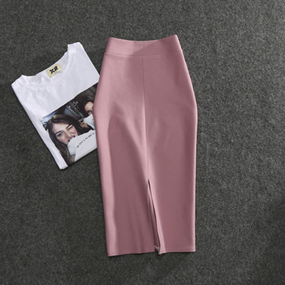 2023. Nove ženske pencil suknje, jednobojne pur visokog struka, uske djevojke, ljetne uredske dame, elastične ženske seksi tube Faldas PL211
