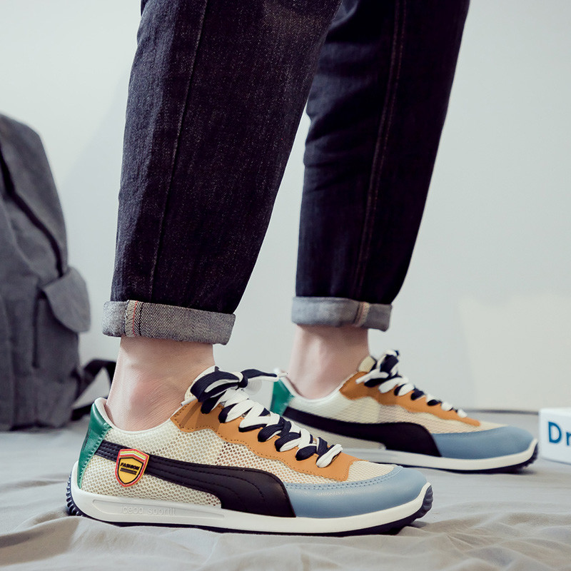 Ανοιξιάτικο 2023, Ανδρικά παπούτσια με κορδόνια με κορδόνια για άντρες μόδας, Αντιολισθητικά άνετα, ευέλικτα, αναπνεύσιμα ανδρικά παπούτσια Vulcanize