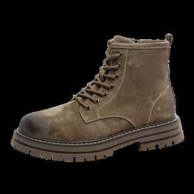 Bărbați, clasici, retro, din piele, sport în aer liber, tălpi groase, anti-alunecare, rezistente la uzură, cizme de desert, cizme din piele de căprioară.