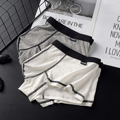 Άνευ ραφής Εσώρουχα Ανδρικά Μπόξερ Σορτς Breathable Modal 3D Crotch Boxer Μεγάλη θήκη πέους Εσώρουχα Σορτς Σλιπ Σώβρακο Ανδρικό