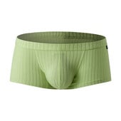 Lenjerie de corp boxer pentru bărbați, talie joasă, un singur strat, convex, respirabil, cu fir lat, slip boxer care absoarbe transpirația Pantaloni scurți sexy bărbați tineri