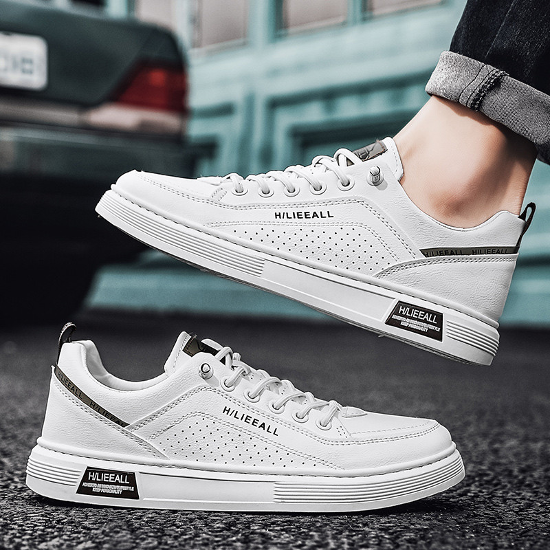 Pantofi Vulcanizați pentru bărbați 2023 de primăvară Casual Tendință cu șireturi Pantofi de sport Moda în aer liber Deodorant anti-alunecare Respirabil Solid