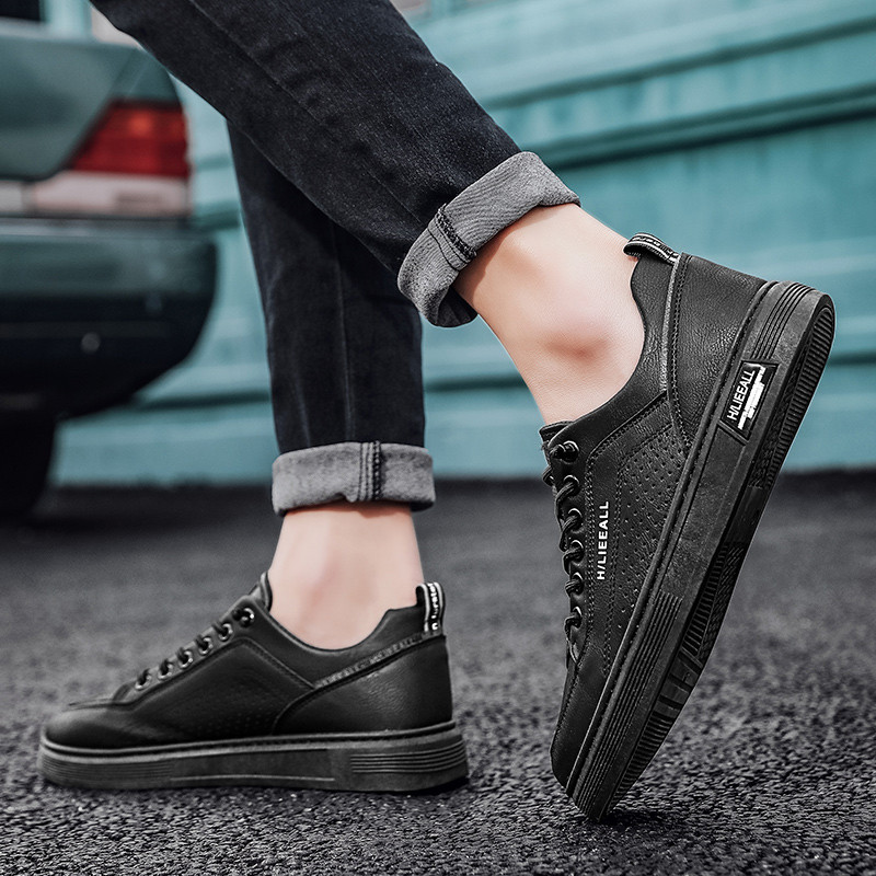 Pantofi Vulcanizați pentru bărbați 2023 de primăvară Casual Tendință cu șireturi Pantofi de sport Moda în aer liber Deodorant anti-alunecare Respirabil Solid