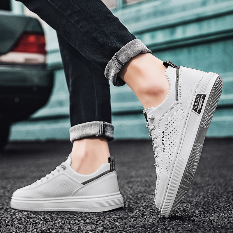 Pantofi Vulcanizați pentru bărbați 2023 de primăvară Casual Tendință cu șireturi Pantofi de sport Moda în aer liber Deodorant anti-alunecare Respirabil Solid