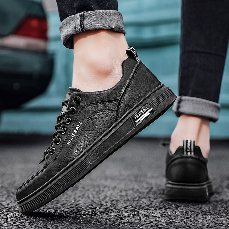 Pantofi Vulcanizați pentru bărbați 2023 de primăvară Casual Tendință cu șireturi Pantofi de sport Moda în aer liber Deodorant anti-alunecare Respirabil Solid