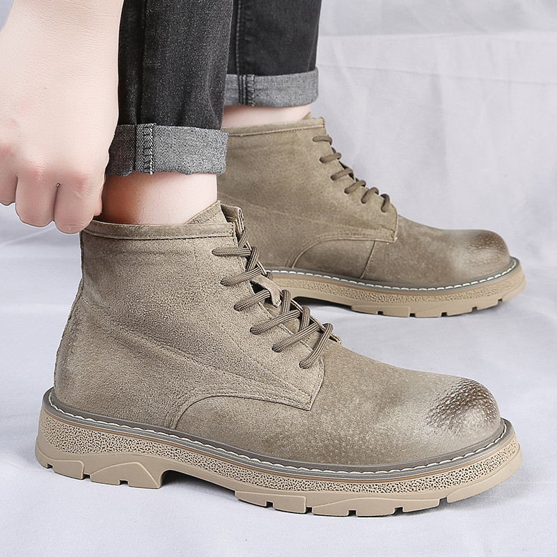 New Men Outdoor Hiking Ορειβασία Οδήγηση Desert Boots Work Sneakers Workplace Construction Βιομηχανικά αντιολισθητικά μποτάκια