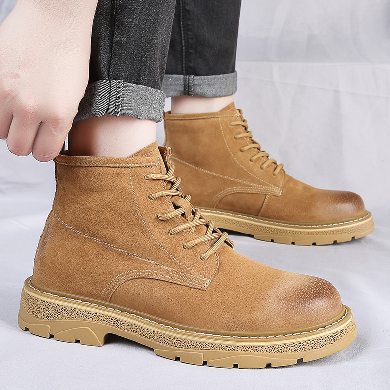 New Men Outdoor Hiking Ορειβασία Οδήγηση Desert Boots Work Sneakers Workplace Construction Βιομηχανικά αντιολισθητικά μποτάκια