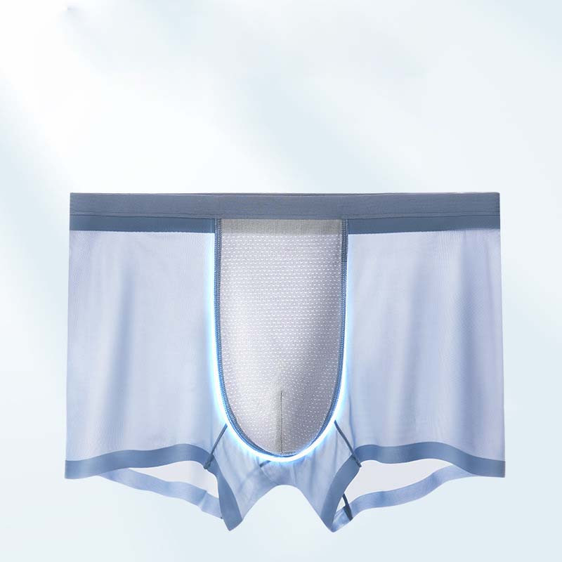 Ανδρικά εσώρουχα Ice Silk Boxer Αναπνεύσιμα εσώρουχα Ανδρικά καλοκαιρινά μπόξερ Άνετα μονόχρωμα σορτς μπικίνι χωρίς ραφή