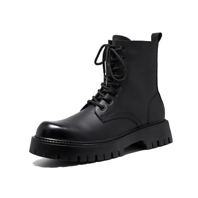 Luksuzni brend Zimske čizme u britanskom stilu Muška obuća s debelim potplatom Klasične kožne cipele Retro radne poslovne čizme Kaubojske čizme