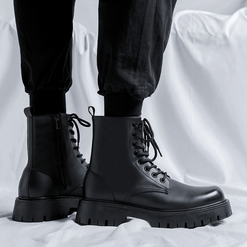 Luksuzni brend Zimske čizme u britanskom stilu Muška obuća s debelim potplatom Klasične kožne cipele Retro radne poslovne čizme Kaubojske čizme