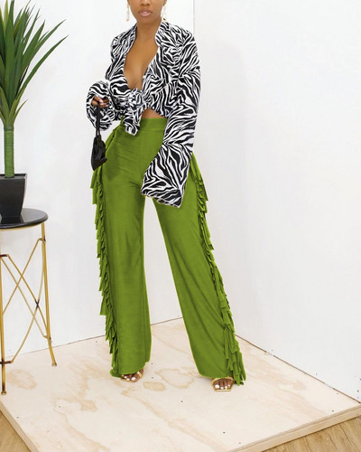 CM.YAYA Ženske prugaste midi maksi suknje visokog struka s kićankama sa strane, seksi pripijene midi maksi suknje Elegantna osnovna ženska duga pencil suknja