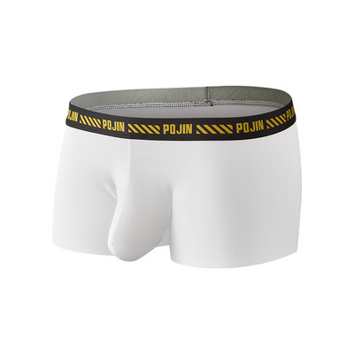 Prozračne muške donje rublje, kratke hlače od ledene svile, muške bokserice niskog rasta, udobna torbica, bokserice Seksi muške muške gaće