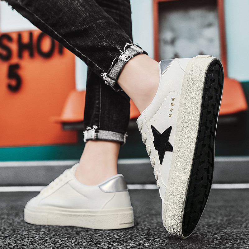 Primavara Casual Varf rotund Plat cu sireturi Moda in aer liber Anti-alunecare Respirabil Confortabil Fund moale Tendință asortată Tendisi bărbați