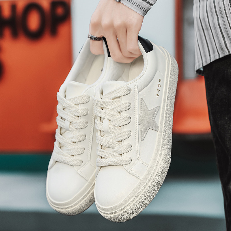 Primavara Casual Varf rotund Plat cu sireturi Moda in aer liber Anti-alunecare Respirabil Confortabil Fund moale Tendință asortată Tendisi bărbați