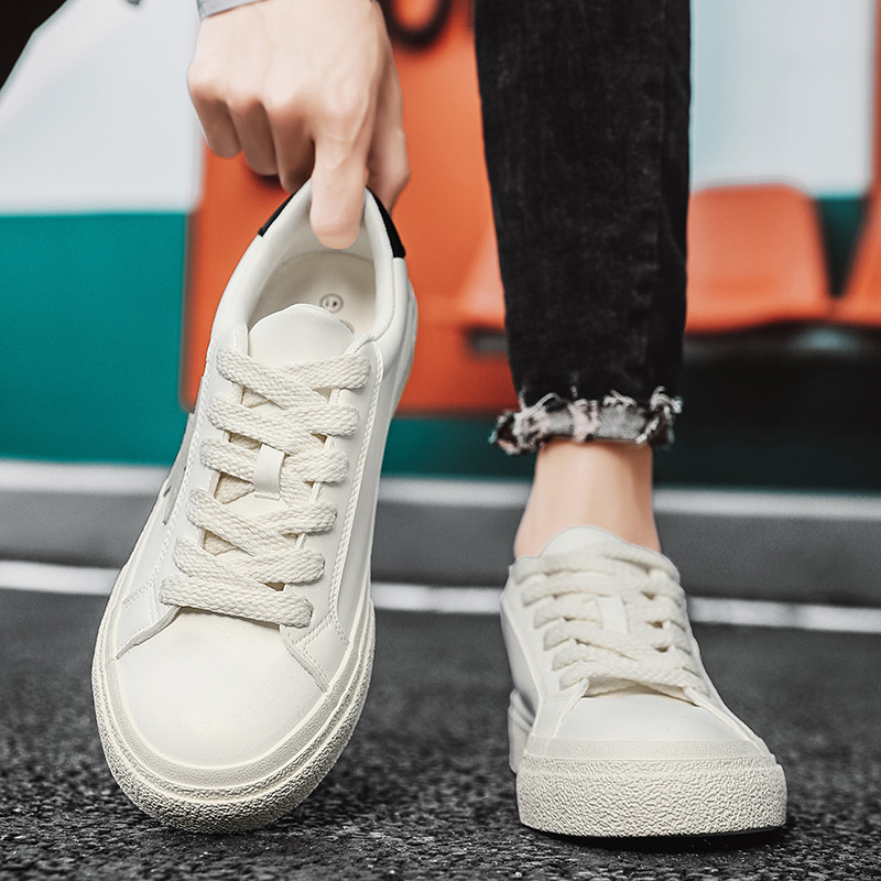 Primavara Casual Varf rotund Plat cu sireturi Moda in aer liber Anti-alunecare Respirabil Confortabil Fund moale Tendință asortată Tendisi bărbați