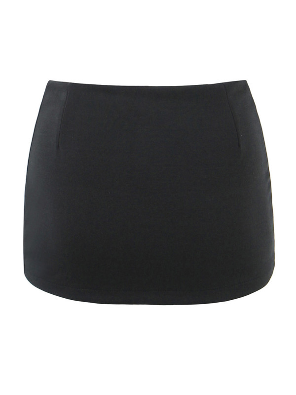 2023 Summer Y2K V Mini-fustă cu talie joasă, cu căptușeală scurtă, sexy, linie A, pachet șolduri, mini scurtă, patinaj, petrecere, negru maro