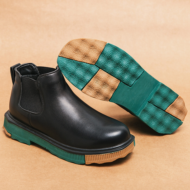 Zimske nove Chelsea muške čizme Kožne čizme u britanskom stilu Potplati u klasičnim bojama Kratke čizme Modne čizme Visokokvalitetne luksuzne cipele