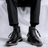 Cizme formale Chelsea pentru bărbați Cizme Oxford în stil britanic Încălțăminte Cizme rochie pentru bărbați Cizme din piele de marcă Pantofi retro confortabili