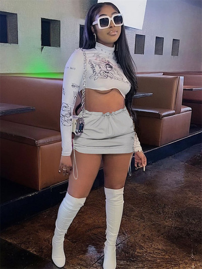 Streetwear y2k Clothes Cargo Φούστα Γυναικεία Soild Mini Φούστες Τσέπες Ψηλόμεση Club Outfits Μαύρες Γυναικείες φούστες σε Α γραμμή 2023