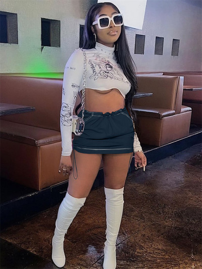 Streetwear y2k Clothes Cargo Φούστα Γυναικεία Soild Mini Φούστες Τσέπες Ψηλόμεση Club Outfits Μαύρες Γυναικείες φούστες σε Α γραμμή 2023