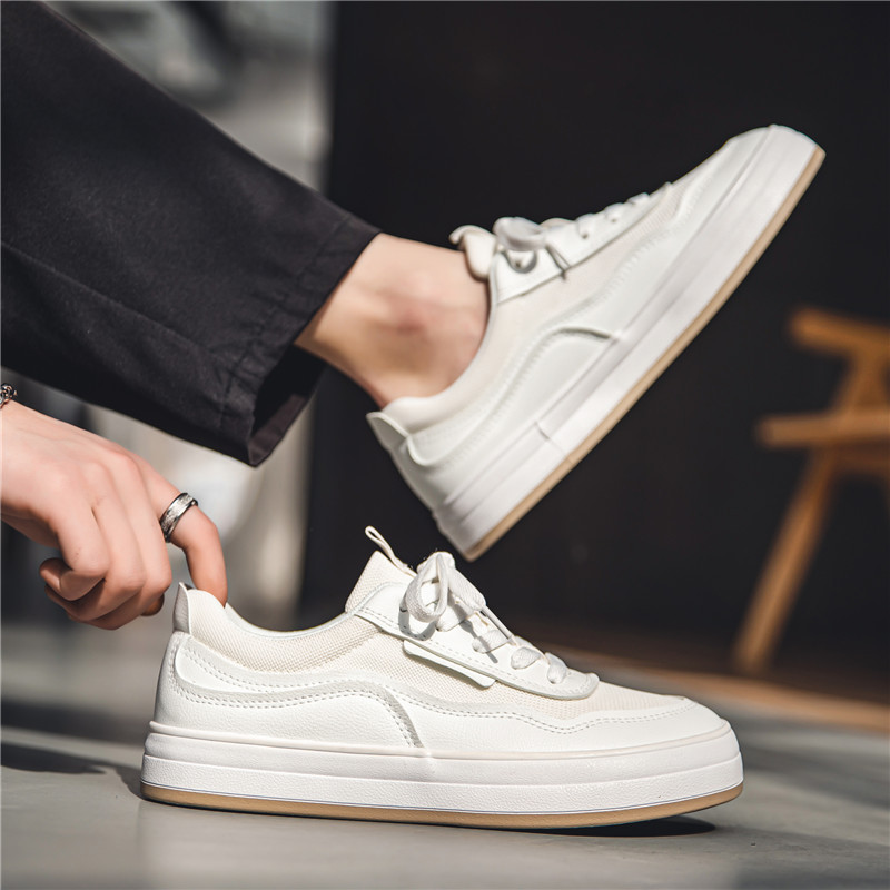 Cipele za muškarce 2023. Nove proljetne cipele s ravnim dnom na vezanje Ležerne vanjske protuklizne modne svestrane prozračne tenisice za muškarce