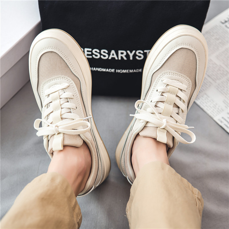 Cipele za muškarce 2023. Nove proljetne cipele s ravnim dnom na vezanje Ležerne vanjske protuklizne modne svestrane prozračne tenisice za muškarce