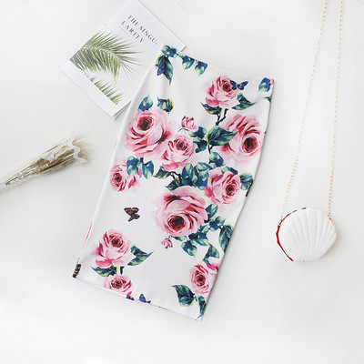 25 μοντέλα Καλοκαιρινή Γυναικεία Γυναικεία Διάσημη Pencil Φούστα με στάμπα ψηλόμεσο λεπτό σώμα Midi Vintage Y2K Κορεάτικο Γυναικείο Falda