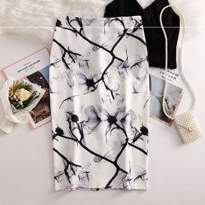 25 μοντέλα Καλοκαιρινή Γυναικεία Γυναικεία Διάσημη Pencil Φούστα με στάμπα ψηλόμεσο λεπτό σώμα Midi Vintage Y2K Κορεάτικο Γυναικείο Falda