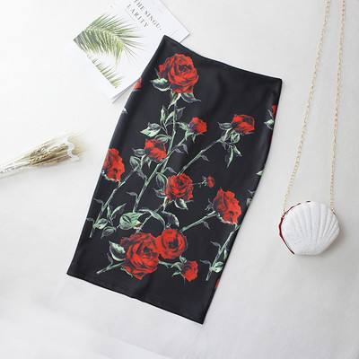 25 μοντέλα Καλοκαιρινή Γυναικεία Γυναικεία Διάσημη Pencil Φούστα με στάμπα ψηλόμεσο λεπτό σώμα Midi Vintage Y2K Κορεάτικο Γυναικείο Falda