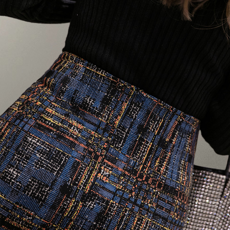 Fuste creion imprimate elegante pentru femei cu talie înaltă de birou, stil OL, fustă subțire, cu șolduri, ocazional, pentru femei, Faldas Mujer Moda 2023