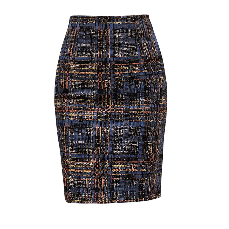 Fuste creion imprimate elegante pentru femei cu talie înaltă de birou, stil OL, fustă subțire, cu șolduri, ocazional, pentru femei, Faldas Mujer Moda 2023