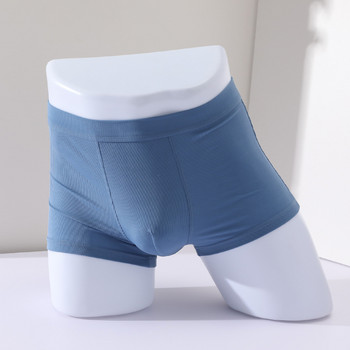 Секси бельо Мъжки боксерки Midi Rise Panties Мъжки плътни дишащи торбички Долни гащи Cueca Soft Висококачествени бикини мъжки