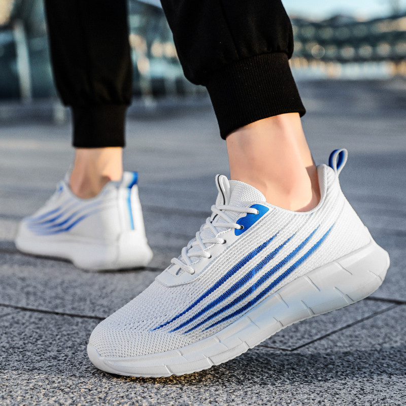 Ανδρικά παπούτσια Vulcanize 2023 Εξαιρετικά ελαφριά αναπνεύσιμα κορδόνια Μαλακά ελαστικά υφαντά, περιστασιακά, αντιολισθητικά, αναπνέοντα αθλητικά παπούτσια