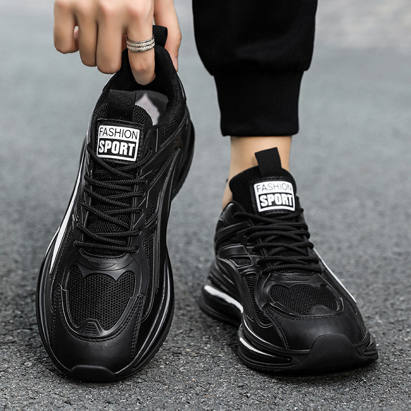 2023 Pantofi noi pentru bărbați de vară, fund moale, ocazional, la modă, plasă respirabilă, pantofi de alergare, pantofi de alergare pentru bărbați solidi, vulcanizați