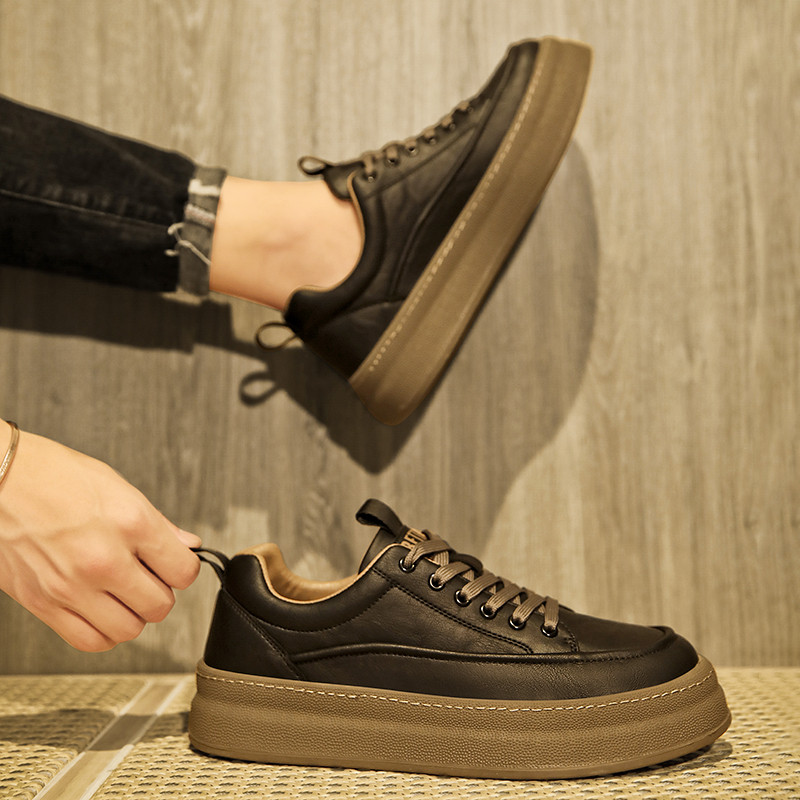 Nové ploché šnurovacie tenisky s okrúhlou špičkou, ležérne, módne, outdoorové, protišmykové, priedušné, pohodlné, univerzálne, trendy, pánske vulkanizované topánky